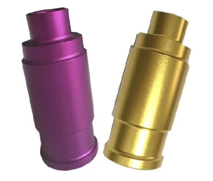 Gelbe Farbe CNC Drehteile Anodisiertes Aluminium 6061 T6 für die Karosserie