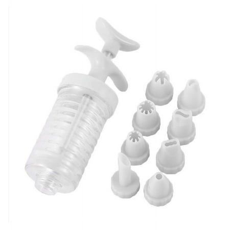 Home Küche DIY KuchenCookie Backen Rahmen FormPlastikrahmen Düse Set Druckcreme Rahmen Werkzeug mitDüse