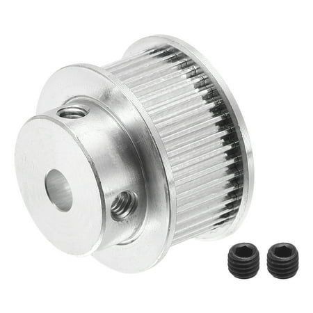 40 Zähne 5mm Bohrungszeit Schleife Synchronrad Silber, für 3D-Drucker Gürtel, CNC-Maschine
