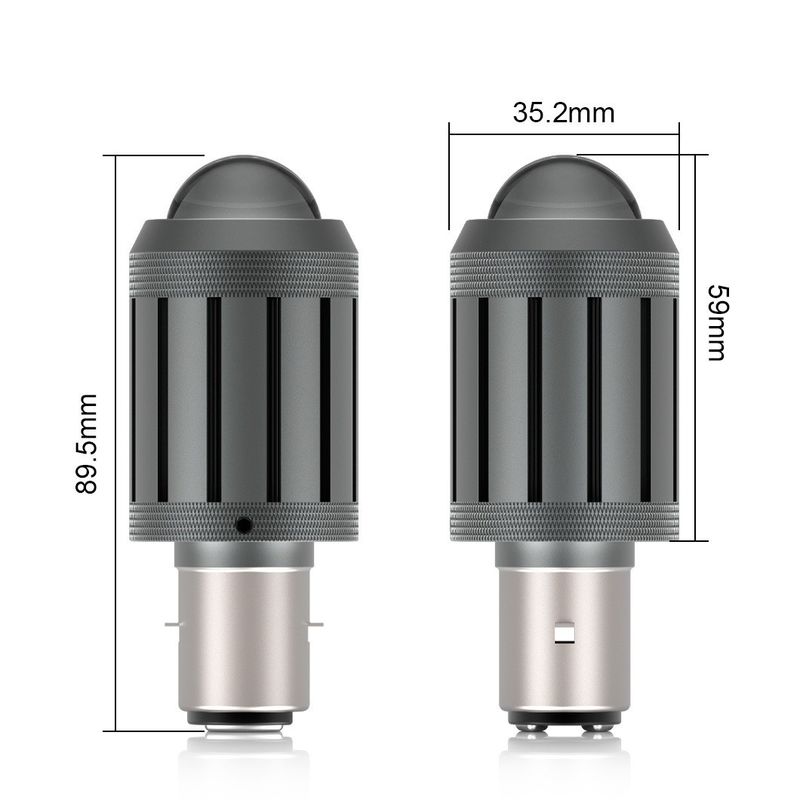 G-View Motorradkopflampe Glühbirne 12-24V/ Led-Glühlampen Superhell weiß Motorradkopflampe Rollerzubehör