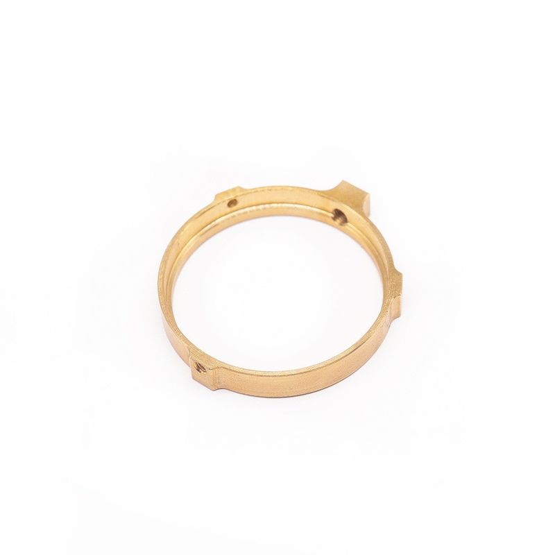 Profihersteller Custom CNC Messing Ring Präzisionsuhr Werkzeuge OEM CNC Fräsen Weibliche Faden Messing Ring