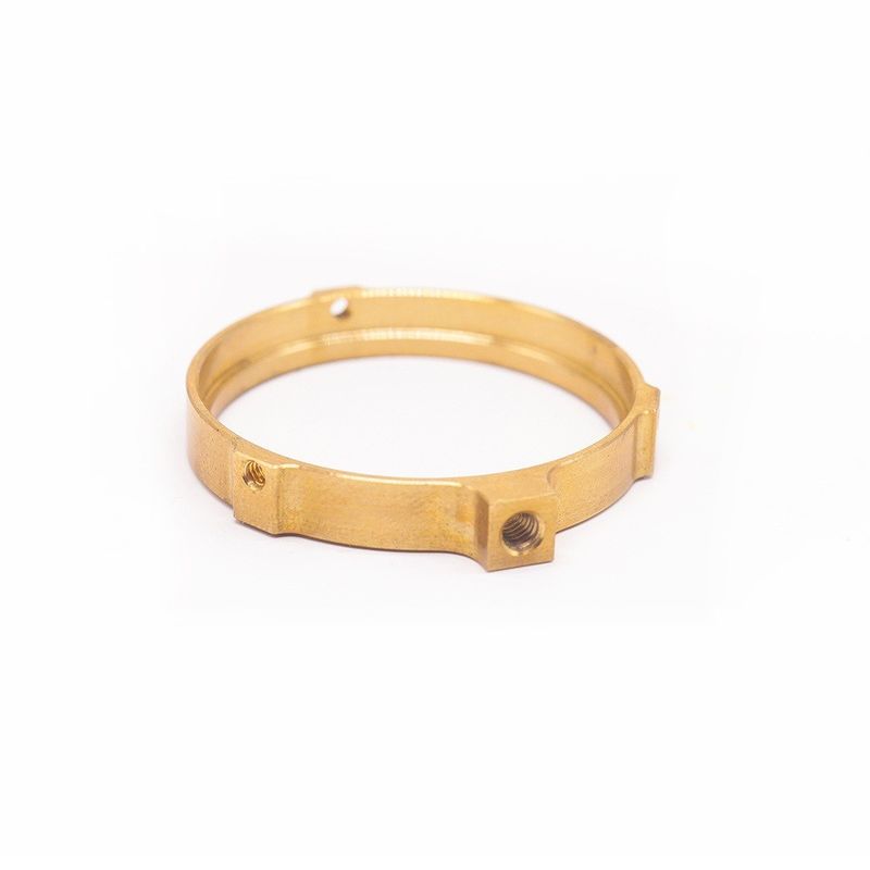 Profihersteller Custom CNC Messing Ring Präzisionsuhr Werkzeuge OEM CNC Fräsen Weibliche Faden Messing Ring