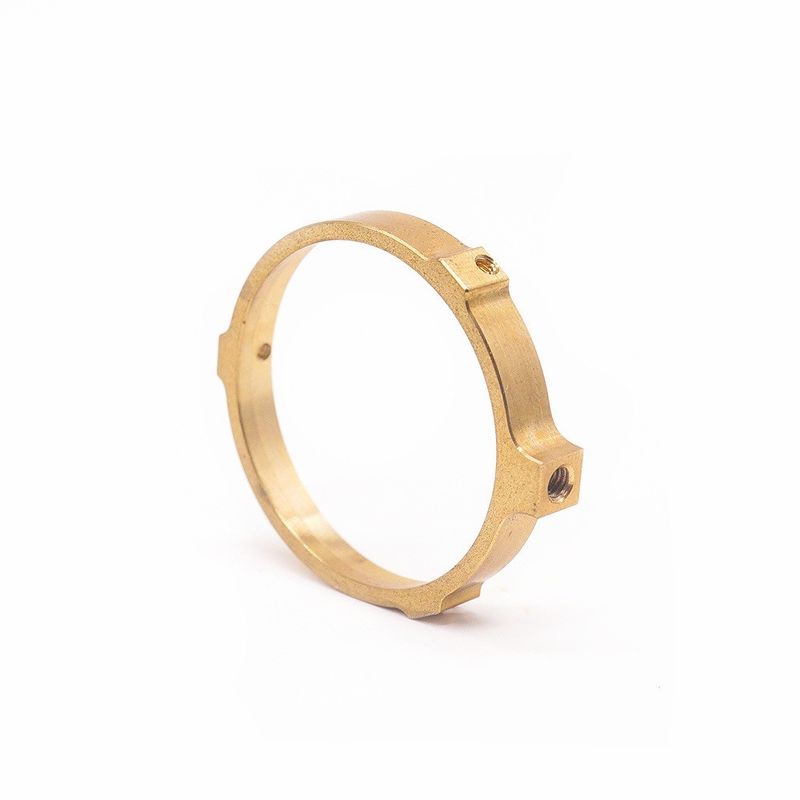 Profihersteller Custom CNC Messing Ring Präzisionsuhr Werkzeuge OEM CNC Fräsen Weibliche Faden Messing Ring
