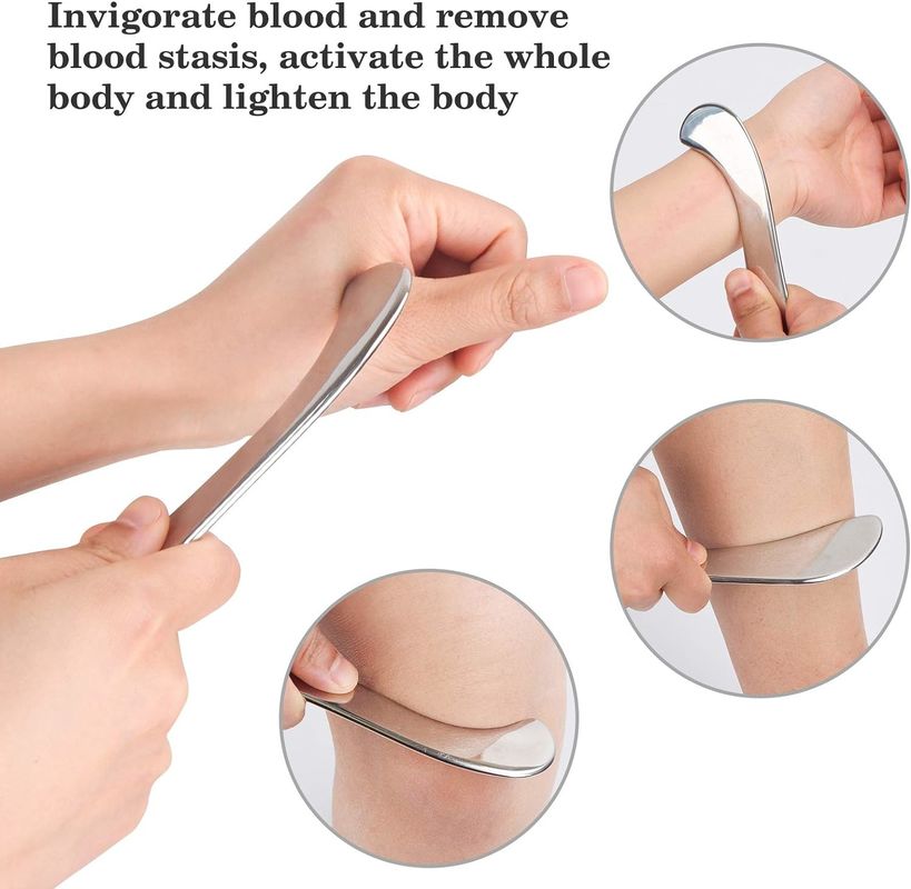 Guasha Massagetool, hochwertiges Edelstahl-Scraping-Tool für das Schaben von Weichgewebe, Massagetool, Physiotherapie