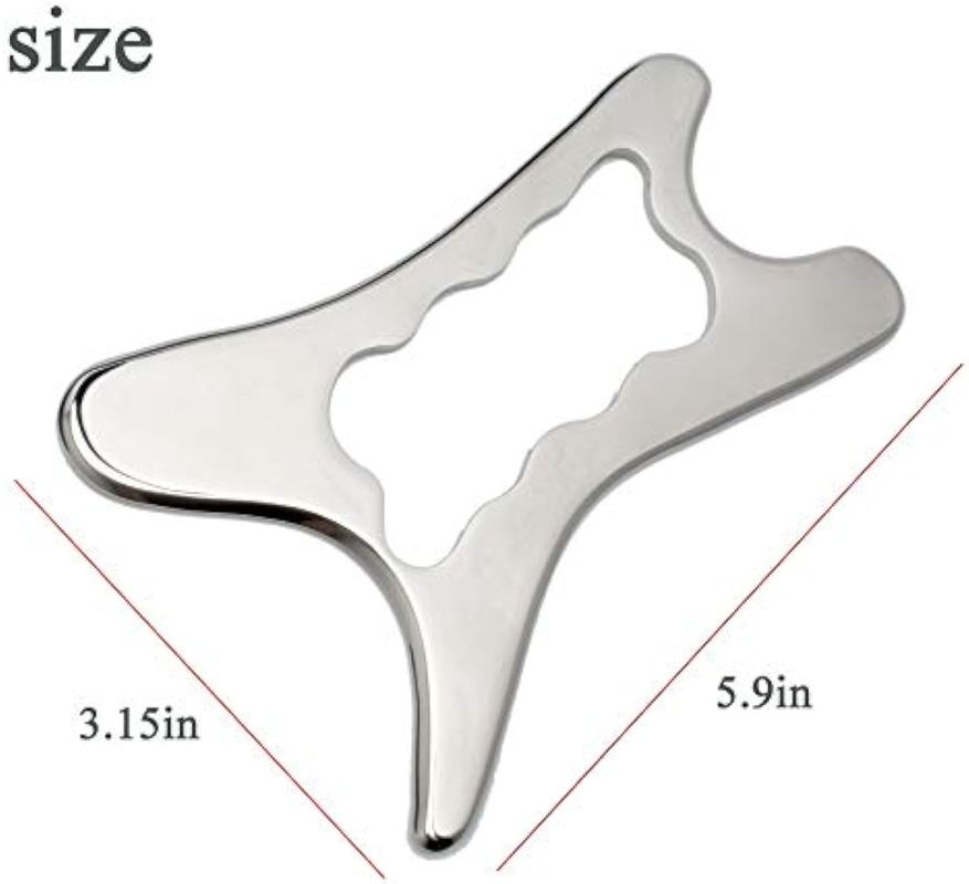Edelstahl-Scraping Gua Sha Werkzeuge Massagetool, Muskel-Scraper-Tool, IASTM Massagetools zur Entspannung von Weichgewebe
